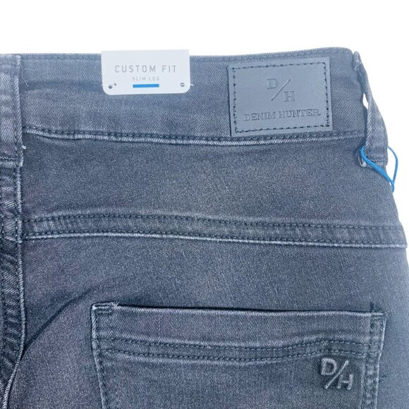 DENIM HUNTER distressed 5 pocket  black skinny jeans  size 29 - Picture 11 of 16